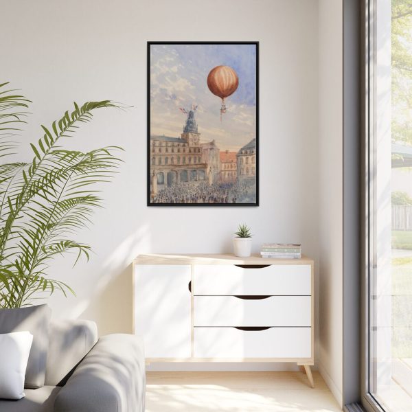 88299-178.jpg Balloon With Two Passengers by Camille Gravis Framed Canvas