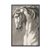 Study of a Horse's Head by John Michael Rysbrack Framed Canvas