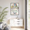 88299-188.jpg French Flag Decorated Group of Air Balloons by Leon Benett Framed Canvas