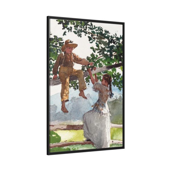 88299-50.jpg On the Fence Framed Canvas