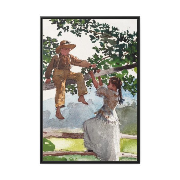 88299-51.jpg On the Fence Framed Canvas