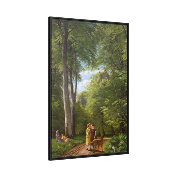 88299-55.jpg A Beech Wood in May near Iselingen Manor by P. C. Skovgaard Framed Canvas