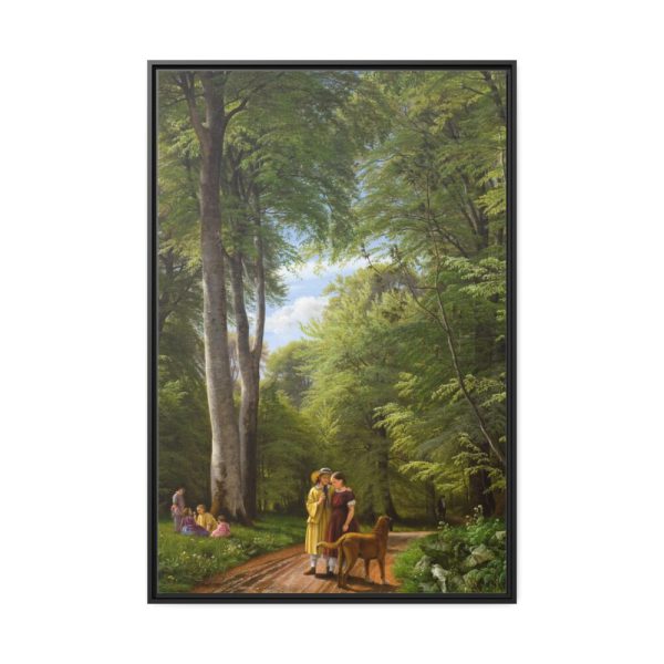 88299-56.jpg A Beech Wood in May near Iselingen Manor by P. C. Skovgaard Framed Canvas