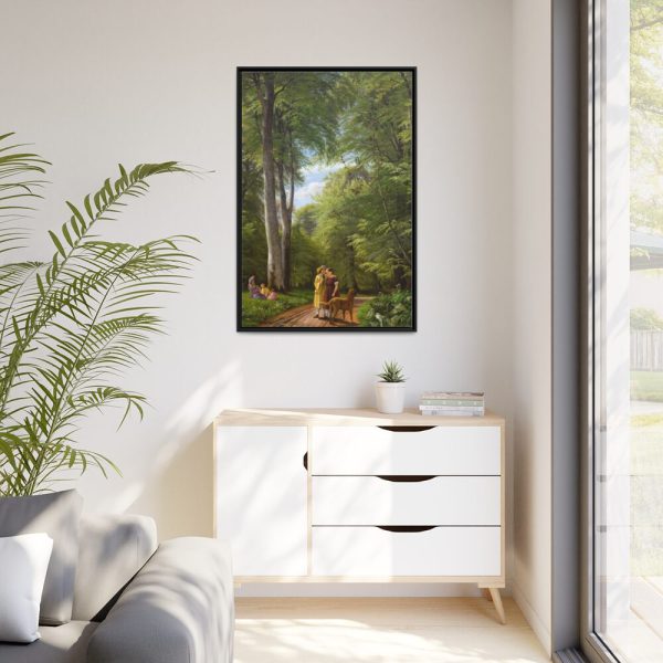 88299-58.jpg A Beech Wood in May near Iselingen Manor by P. C. Skovgaard Framed Canvas