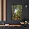 88299-59.jpg A Beech Wood in May near Iselingen Manor by P. C. Skovgaard Framed Canvas