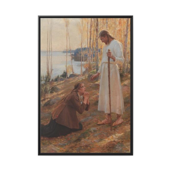 88299-6.jpg Christ and Mary Magdalene by Albert Edelfelt Framed Canvas