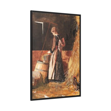 Fresh Eggs by Winslow Homer Framed Canvas