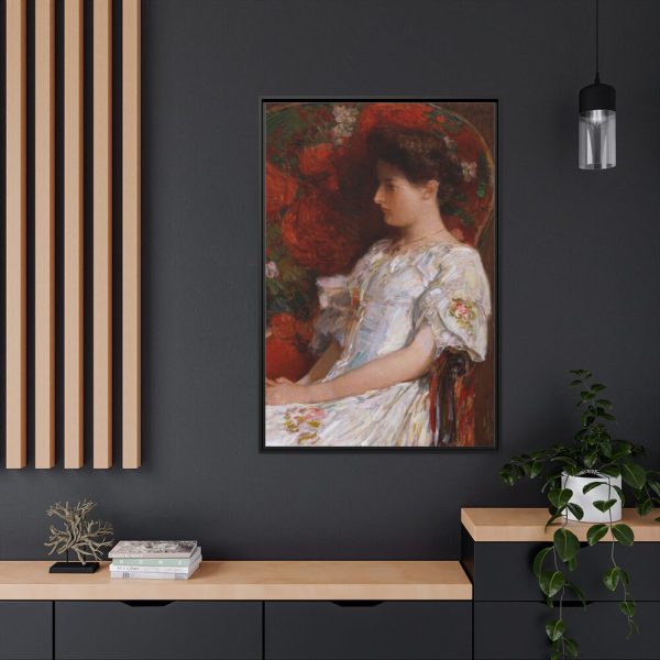 88299-69.jpg The Victorian Chair by Frederick Childe Hassam Framed Canvas