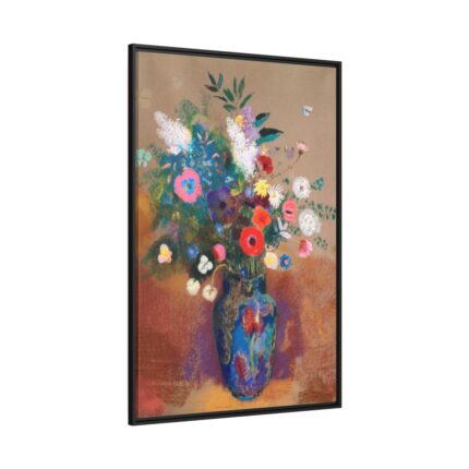 Bouquet of Flowers by Odilon Redon Framed Canvas
