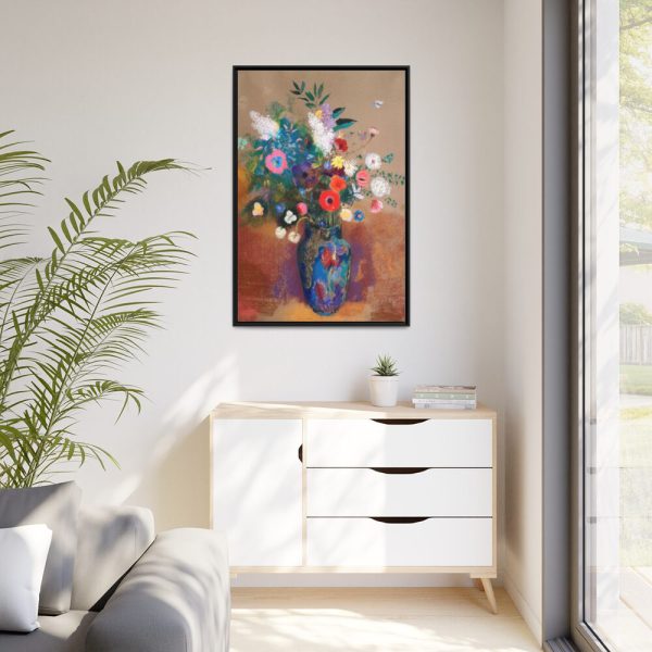 88299-88.jpg Bouquet of Flowers by Odilon Redon Framed Canvas