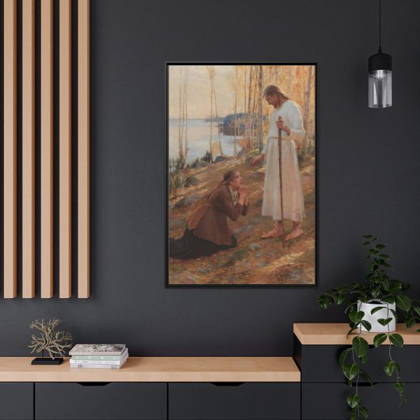 88299-9.jpg Christ and Mary Magdalene by Albert Edelfelt Framed Canvas