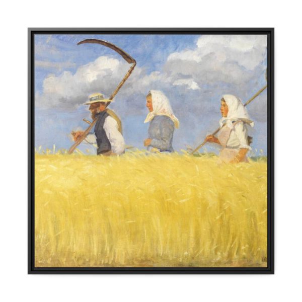 88302-1.jpg Anna Ancher's Harvesters Framed Canvas