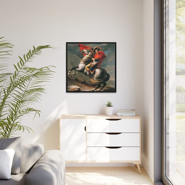 88302-103.jpg Napoleon Crossing the Alps by Jacques-Louis David Framed Canvas