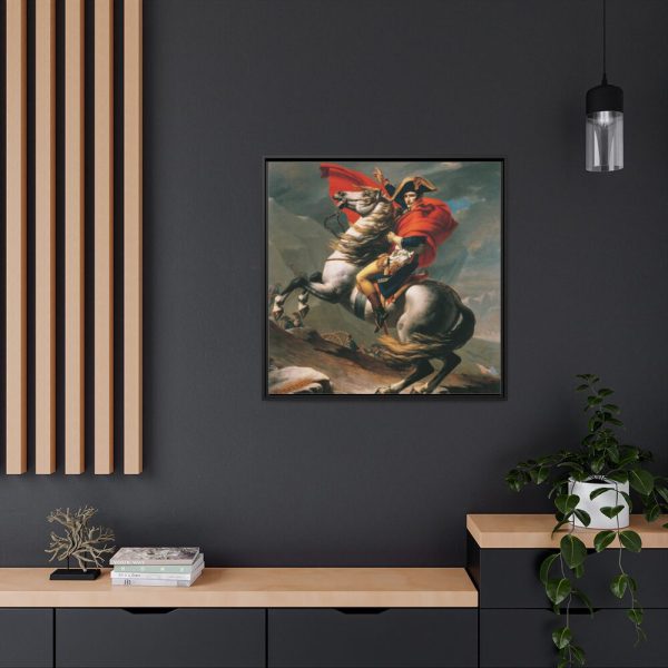 88302-104.jpg Napoleon Crossing the Alps by Jacques-Louis David Framed Canvas