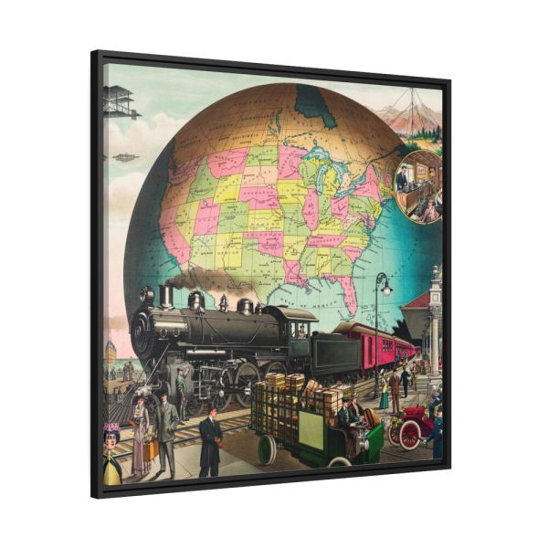 Twentieth Century Transportation by E.S Yate Framed Canvas