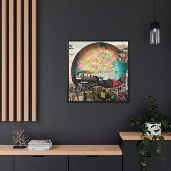 Twentieth Century Transportation by E.S Yate Framed Canvas