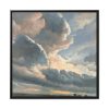 Study of Clouds with a Sunset by Simon Alexandre Clément Denis Framed Canvas
