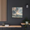 Study of Clouds with a Sunset by Simon Alexandre Clément Denis Framed Canvas