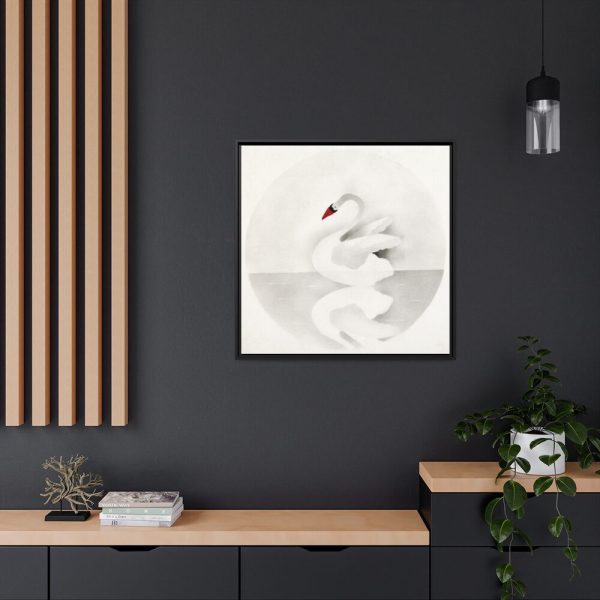 88302-24.jpg Swan by Mary Altha Nims Framed Canvas