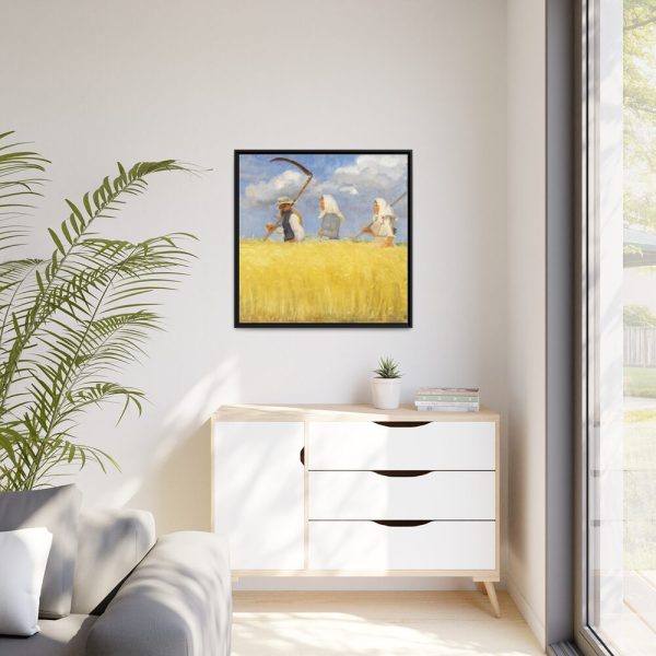 88302-3.jpg Anna Ancher's Harvesters Framed Canvas