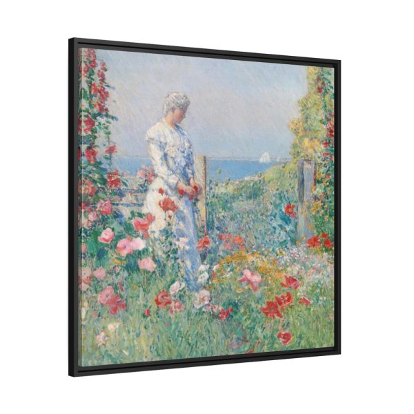 88302-30.jpg In the Garden by Frederick Childe Hassam Framed Canvas