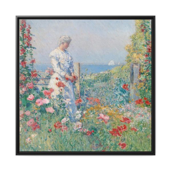 88302-31.jpg In the Garden by Frederick Childe Hassam Framed Canvas