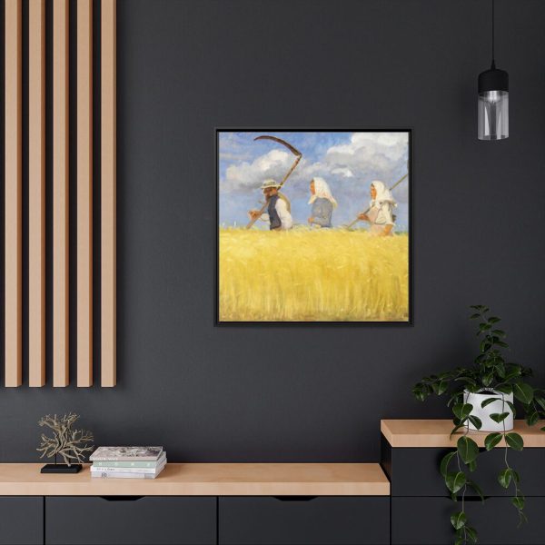 88302-4.jpg Anna Ancher's Harvesters Framed Canvas