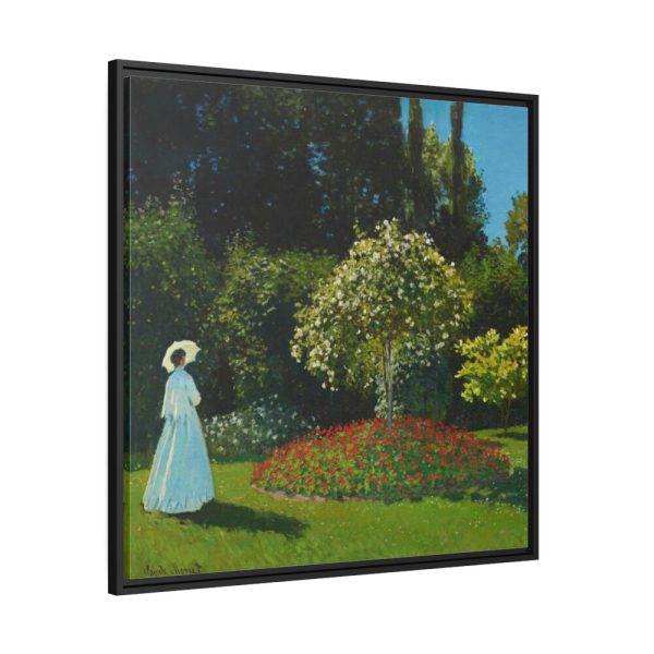 88302-40.jpg Lady in the Garden Framed Canvas