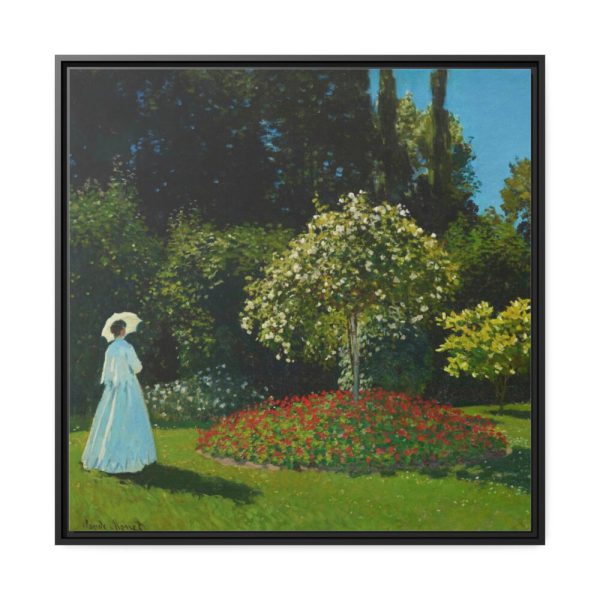 88302-41.jpg Lady in the Garden Framed Canvas