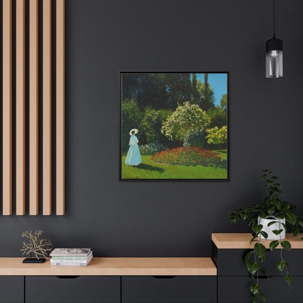 88302-44.jpg Lady in the Garden Framed Canvas