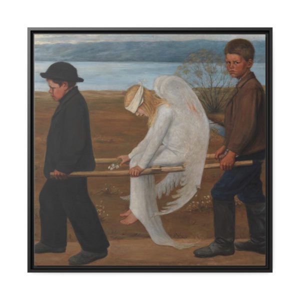 88302-46.jpg The Wounded Angel by Hugo Simberg Framed Canvas