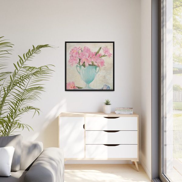 Parrot Tulips Framed Canvas
