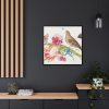 88302-69.jpg Ilustration of a Bouquet of Two Carnations Framed Canvas