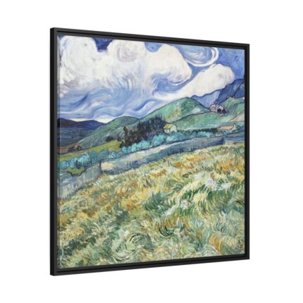 Landscape from Saint-Rémy by Vincent van Gogh Framed Canvas
