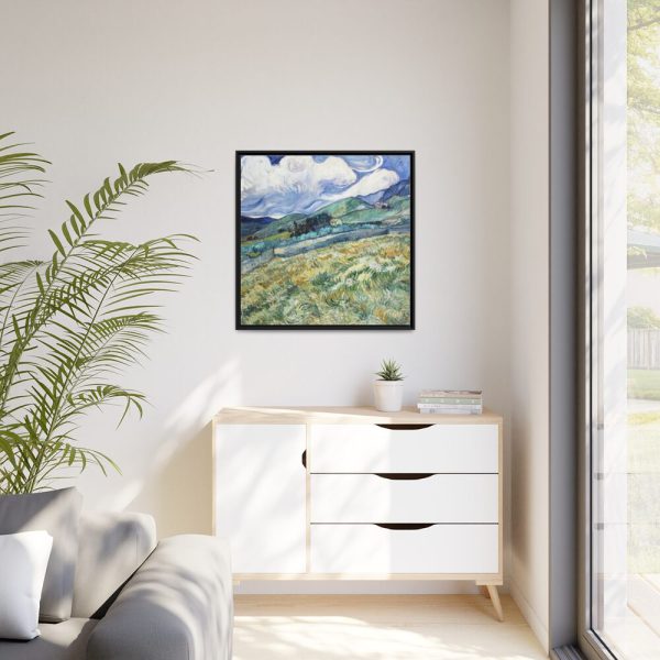 88302-78.jpg Landscape from Saint-Rémy by Vincent van Gogh Framed Canvas