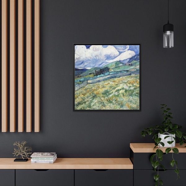 88302-79.jpg Landscape from Saint-Rémy by Vincent van Gogh Framed Canvas
