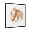 88302-85.jpg Head of a Horse With Blinkers by Jean Bernard Framed Canvas