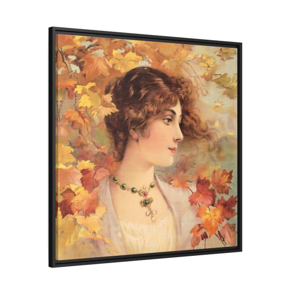88302-95.jpg Aesthetic Woman in Autumn Framed Canvas