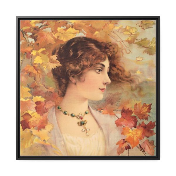 88302-96.jpg Aesthetic Woman in Autumn Framed Canvas