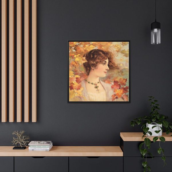 88302-99.jpg Aesthetic Woman in Autumn Framed Canvas
