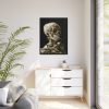 88303-23.jpg Head of a Skeleton With a Burning Cigarette by Vincent van Gogh Framed Canvas