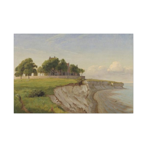 91638-111.jpg Højerup Church on Stevns Klint by P. C. Skovgaard Standard Canvas