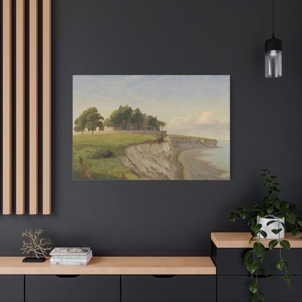 91638-113.jpg Højerup Church on Stevns Klint by P. C. Skovgaard Standard Canvas