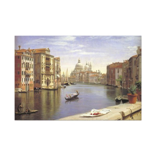 91638-116.jpg View of the Grand Canal, Venice by P. C. Skovgaard Standard Canvas