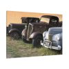 Antique Trucks and Cars Along the Road Standard Canvas