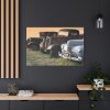 Antique Trucks and Cars Along the Road Standard Canvas