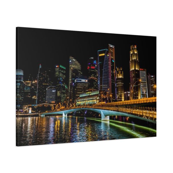 91638-155.jpg Skyscrapers lights Standard Canvas