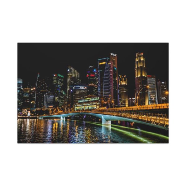 91638-156.jpg Skyscrapers lights Standard Canvas