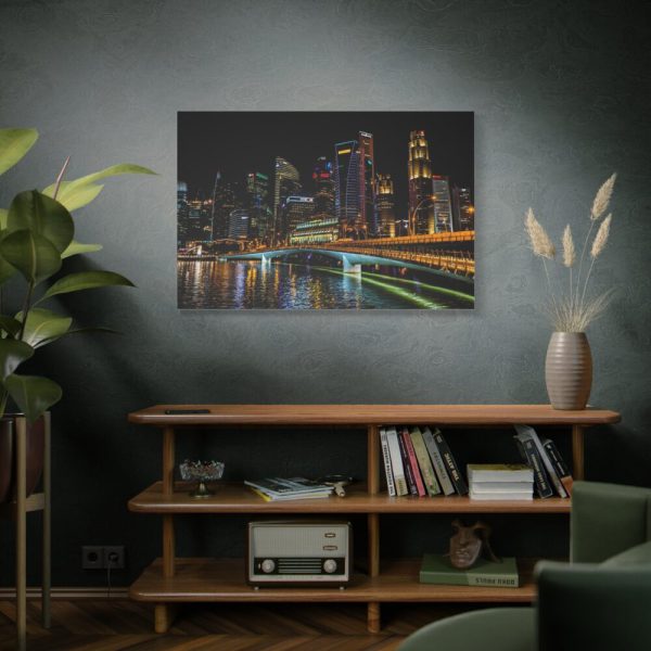 91638-159.jpg Skyscrapers lights Standard Canvas