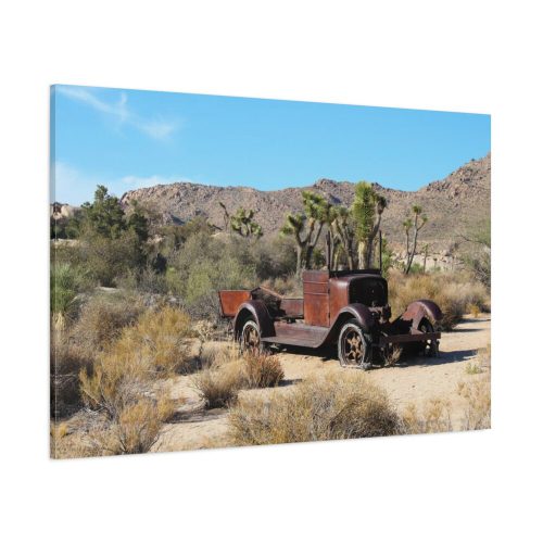 91638-160.jpg Oldtimer Wreck Rusty Truck Historic Desert California Standar Canvas